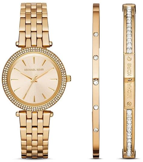 michael kors watch with bangles